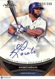 2017 Topps Tier One Kendrys Morales Auto Autograph /200 #PPA-KMO Blue Jays