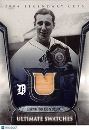 2004 Upper Deck SP Legendary Cuts Ultimate Swatches Hank Greenberg Bat #US-HG