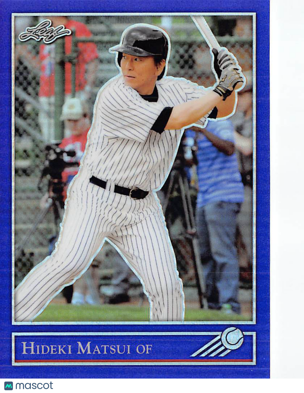 2019 Leaf Metal National Sports Convention Hideki Matsui Blue /10 #TN-25 Yankees