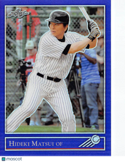 2019 Leaf Metal National Sports Convention Hideki Matsui Blue /10 #TN-25 Yankees