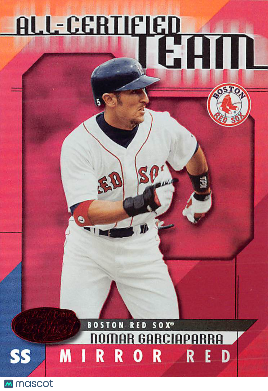 2002 Leaf Certified All-Certified Team Nomar Garciaparra Red /75 #AC-7 Red Sox