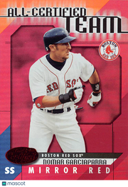 2002 Leaf Certified All-Certified Team Nomar Garciaparra Red /75 #AC-7 Red Sox