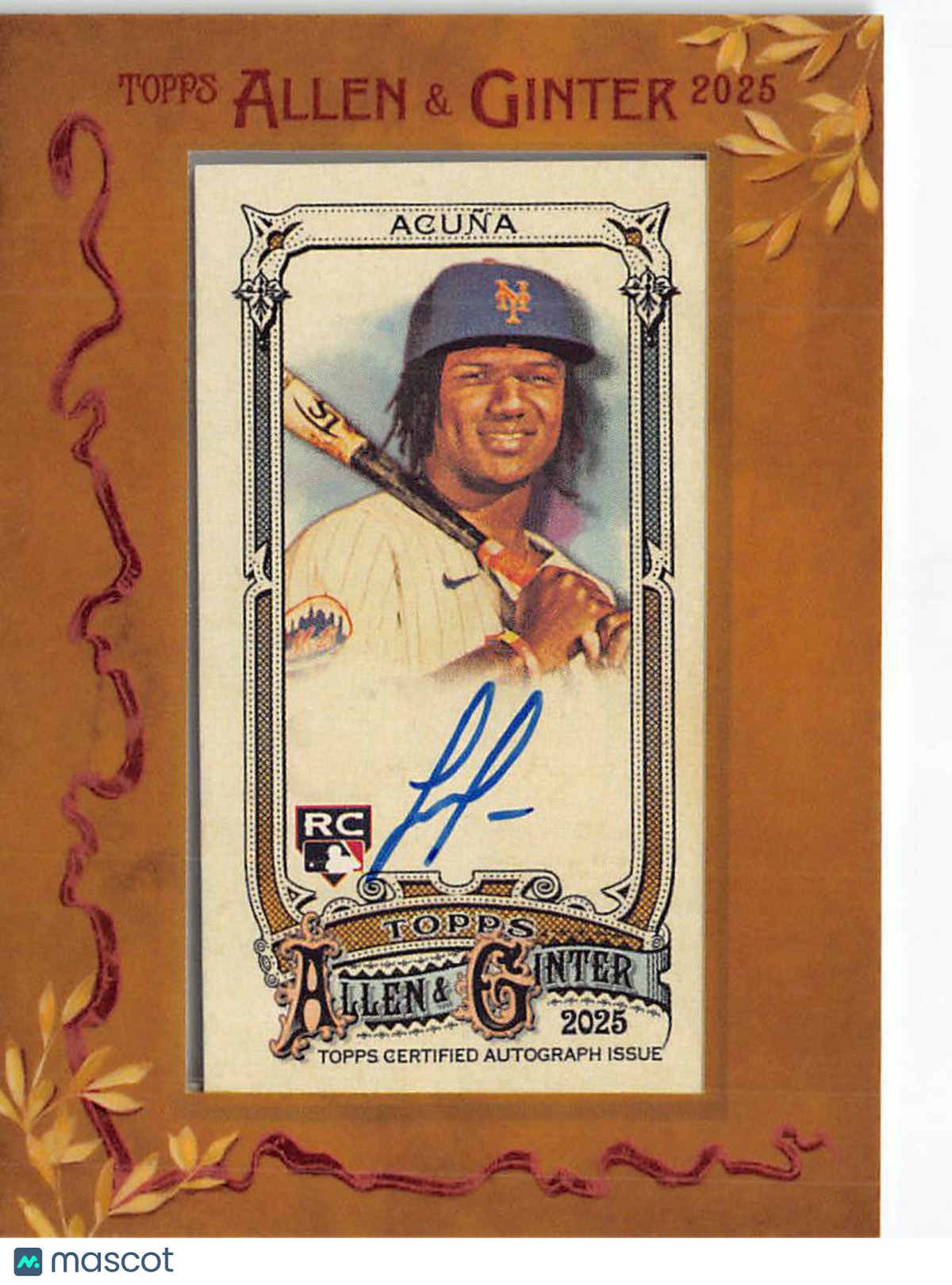 2025 Topps Allen & Ginter Luisangel Acuña Framed Mini Auto RC #MA-LA Mets