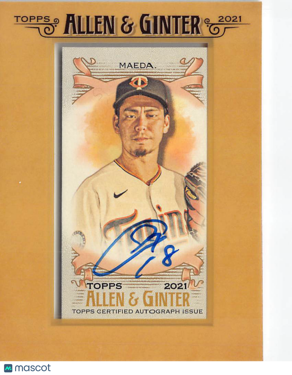 2021 Topps Allen & Ginter Kenta Maeda Framed Mini Autograph #FMA-KM Twins
