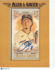 2021 Topps Allen & Ginter Kenta Maeda Framed Mini Autograph #FMA-KM Twins