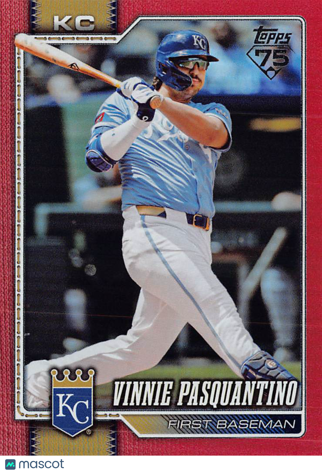 2026 Topps Series One Vinnie Pasquantino Red Foil /5 #223 Kansas City Royals