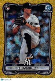 2026 Bowman Chrome Cam Schlittler Gold Mojo Refractor /50 Rookie RC #53 Yankees