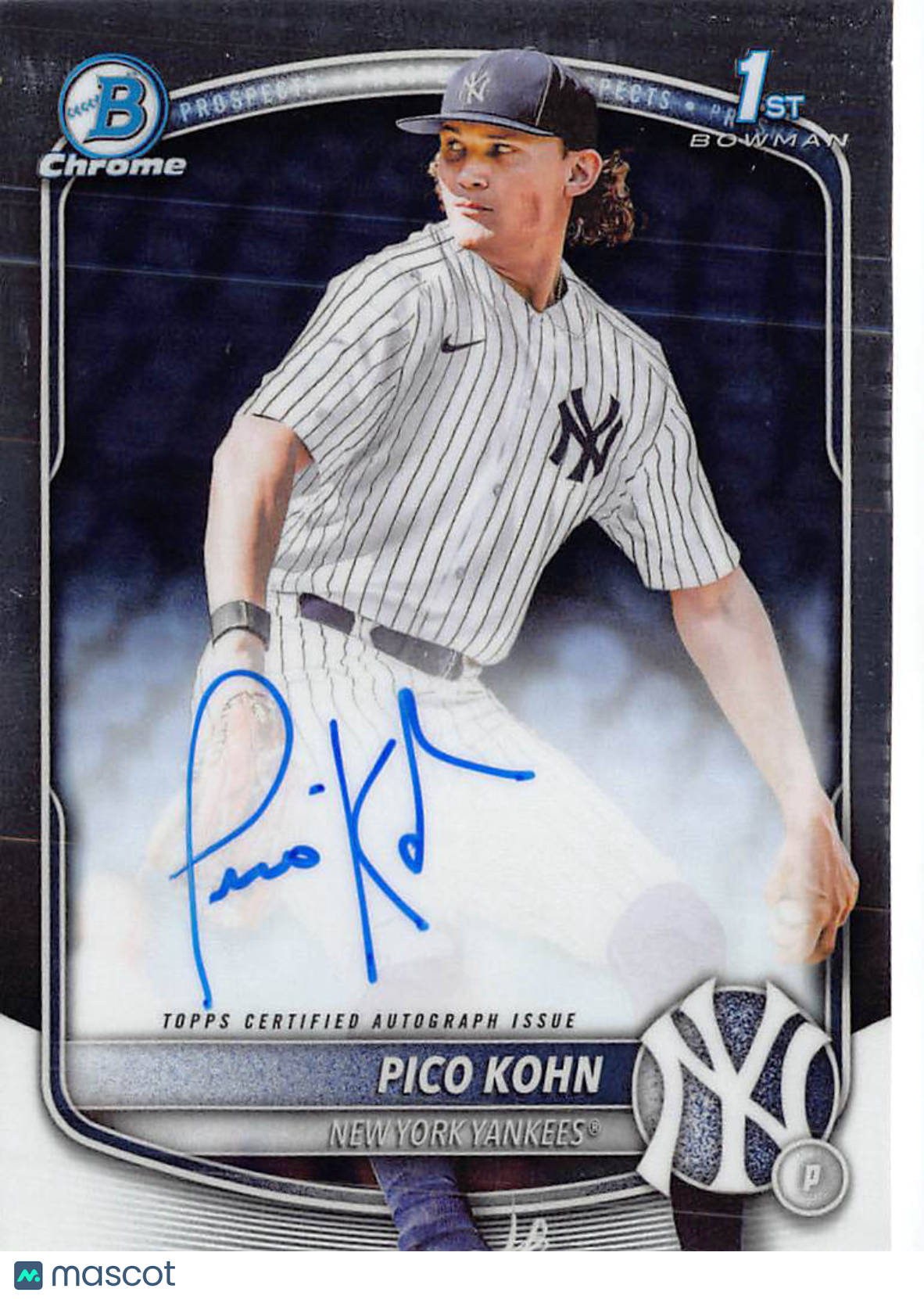 2025 Bowman Chrome Pico Kohn Prospect Auto Rookie #CPA-PKO New York Yankees
