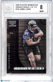 2000 Playoff Momentum Jamal Lewis Graded Series /175 Rookie #102 BGS 8 Baltimore Ravens