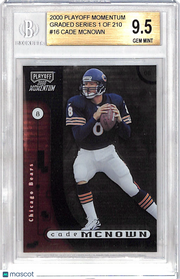 2000 Playoff Momentum Cade McNown Graded Series /210 #16 BGS 9.5 Chicago Bears