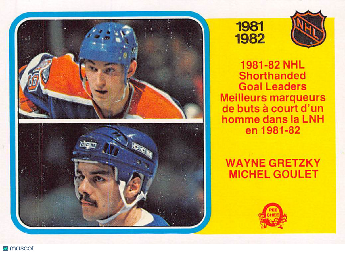 1982-83 O-Pee-Chee Michel Goulet Wayne Gretzky #237 Nordiques Edmonton Oilers