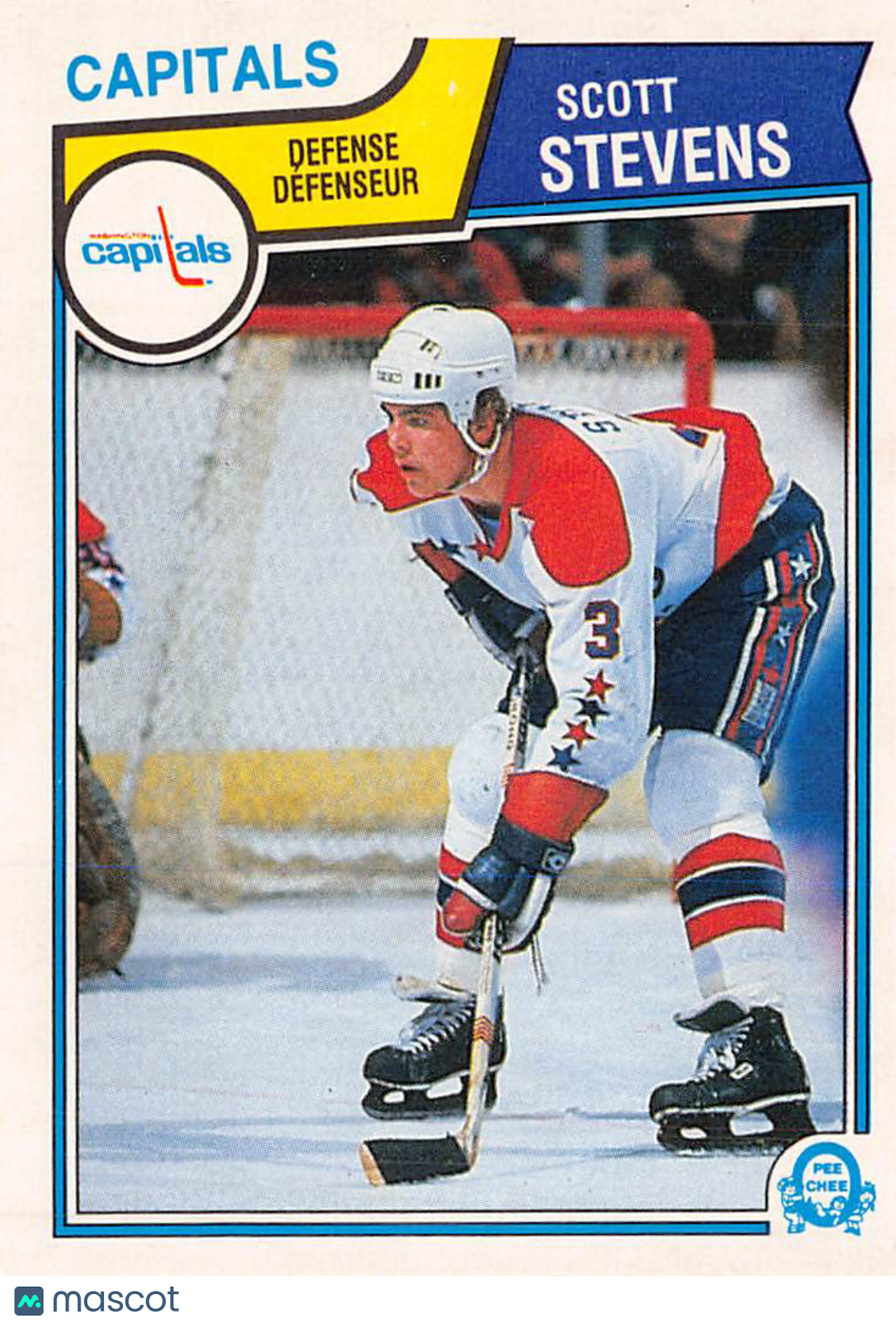 1983-84 O-Pee-Chee Scott Stevens #376 Washington Capitals