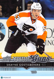 2015-16 Upper Deck Series Two Shayne Gostisbehere Young Guns Rookie #464 Flyers