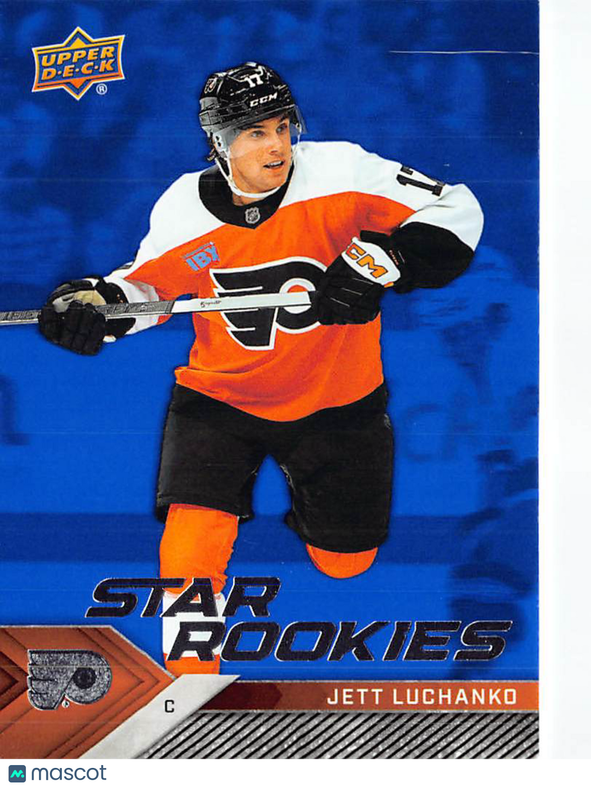 2024-25 Upper Deck NHL Star Rookies Box Set Jett Luchanko Blue #16 Philadelphia Flyers