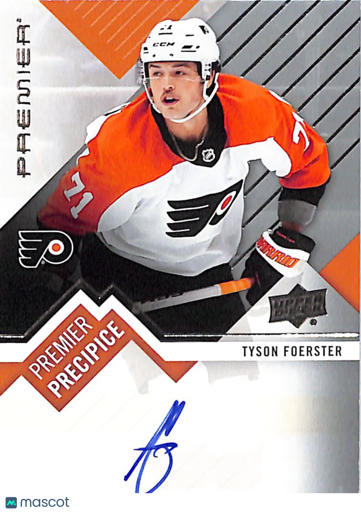 2023-24 Upper Deck Premier Premier Precipice Tyson Foerster Rookie Autograph #PPR-TF Philadelphia Flyers