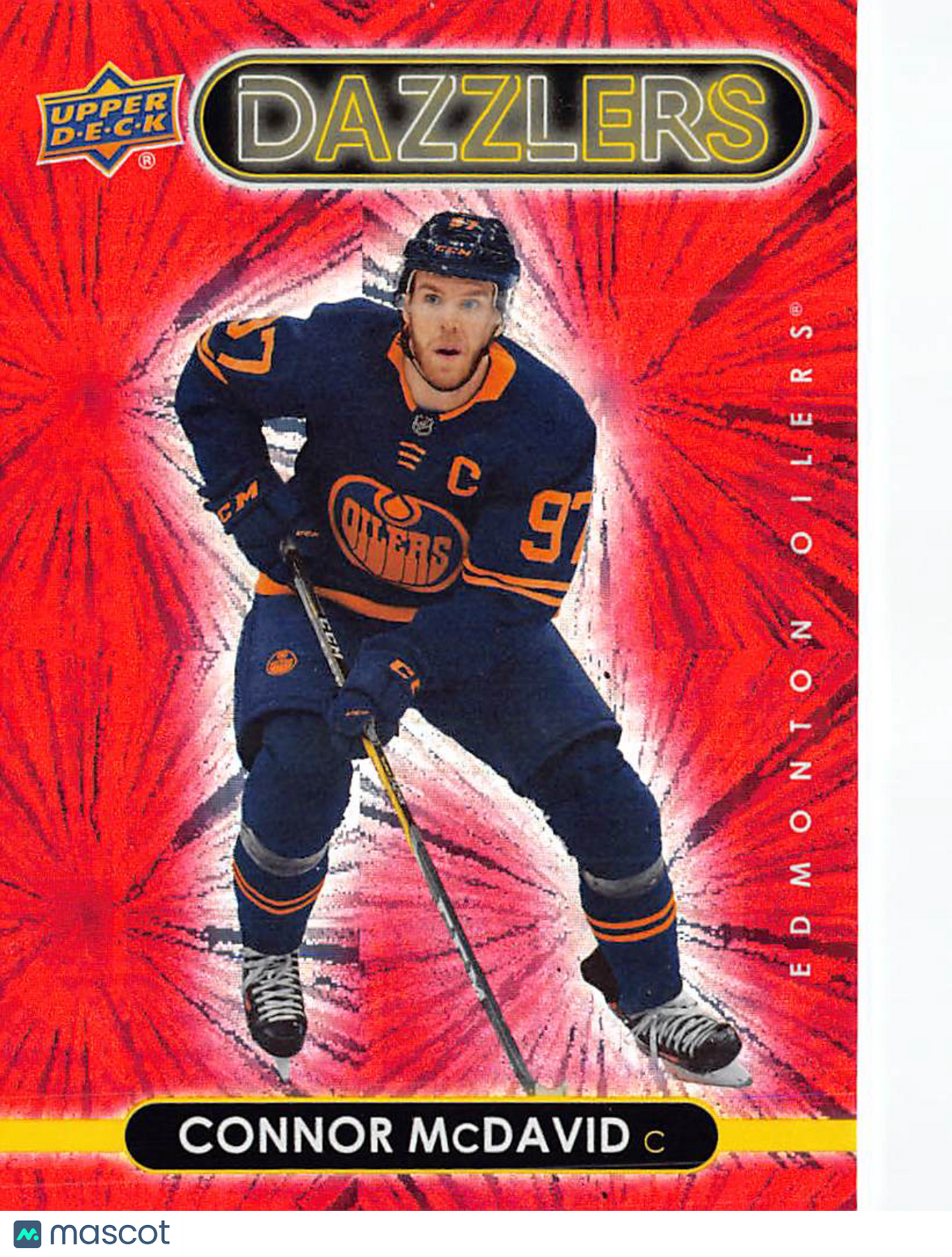 2020-21 Upper Deck Series 1 Dazzlers Connor McDavid Red #DZ-19 Edmonton Oilers
