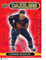 2020-21 Upper Deck Series 1 Dazzlers Connor McDavid Red #DZ-19 Edmonton Oilers