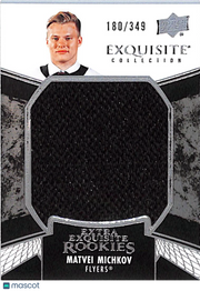 2024-25 Upper Deck Exquisite Collection Matvei Michkov /349 Rookie Patch Flyers