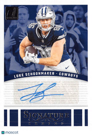 2024 Donruss Signature Series Luke Schoonmaker #SSE-LSC Dallas Cowboys