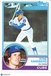 1983 Topps Ryne Sandberg Rookie #83 Chicago Cubs