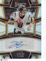 2023 Panini Select Football David Carr Select Signatures #SSP-DAR Houston Texans