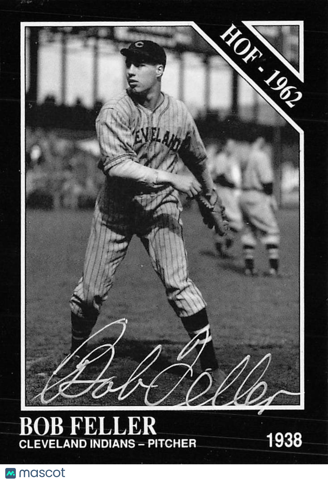 1991 The Sporting News Conlon Collection Bob Feller Autograph #35 Indians