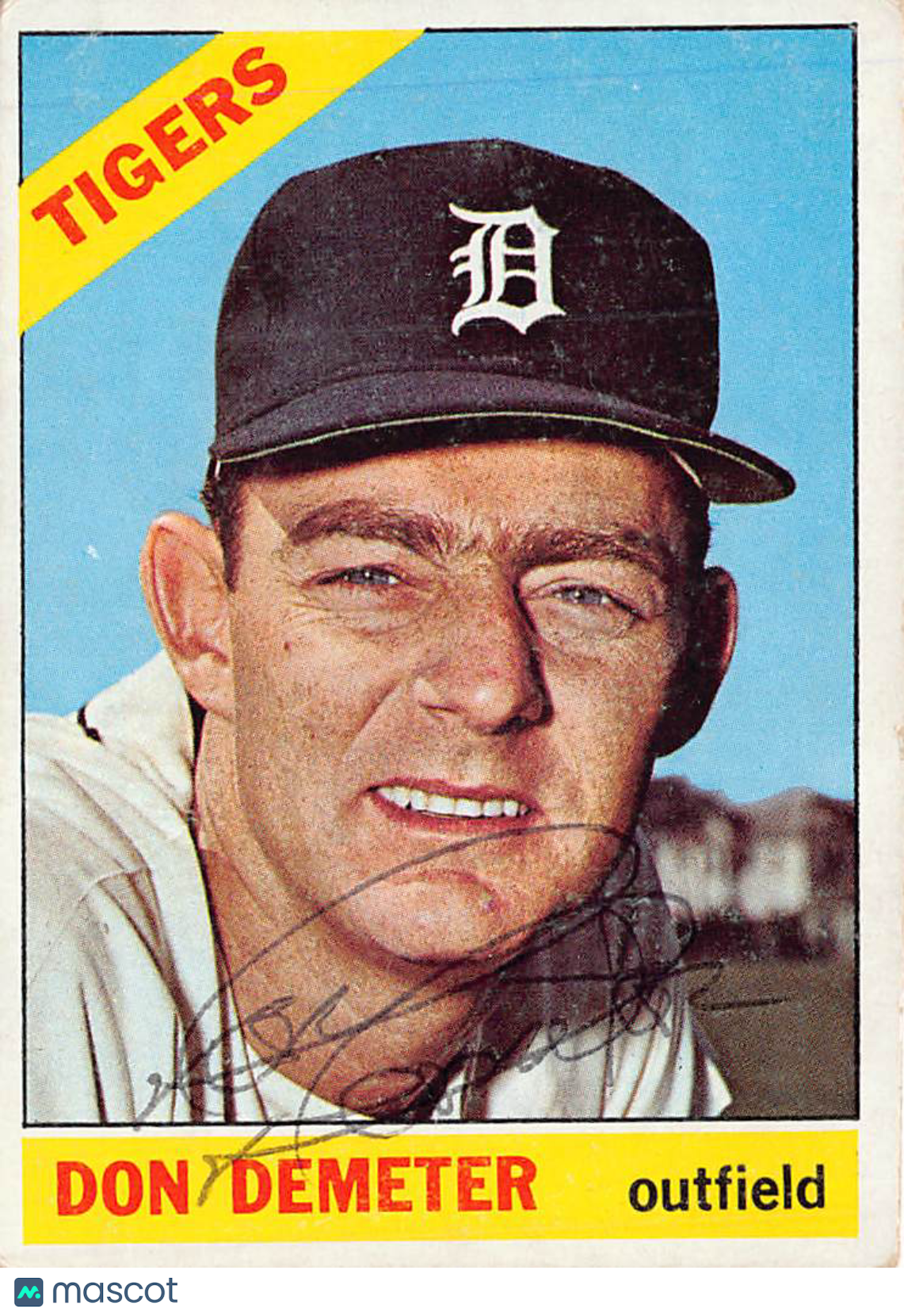1966 Topps Don Demeter Autograph #98 Detroit Tigers