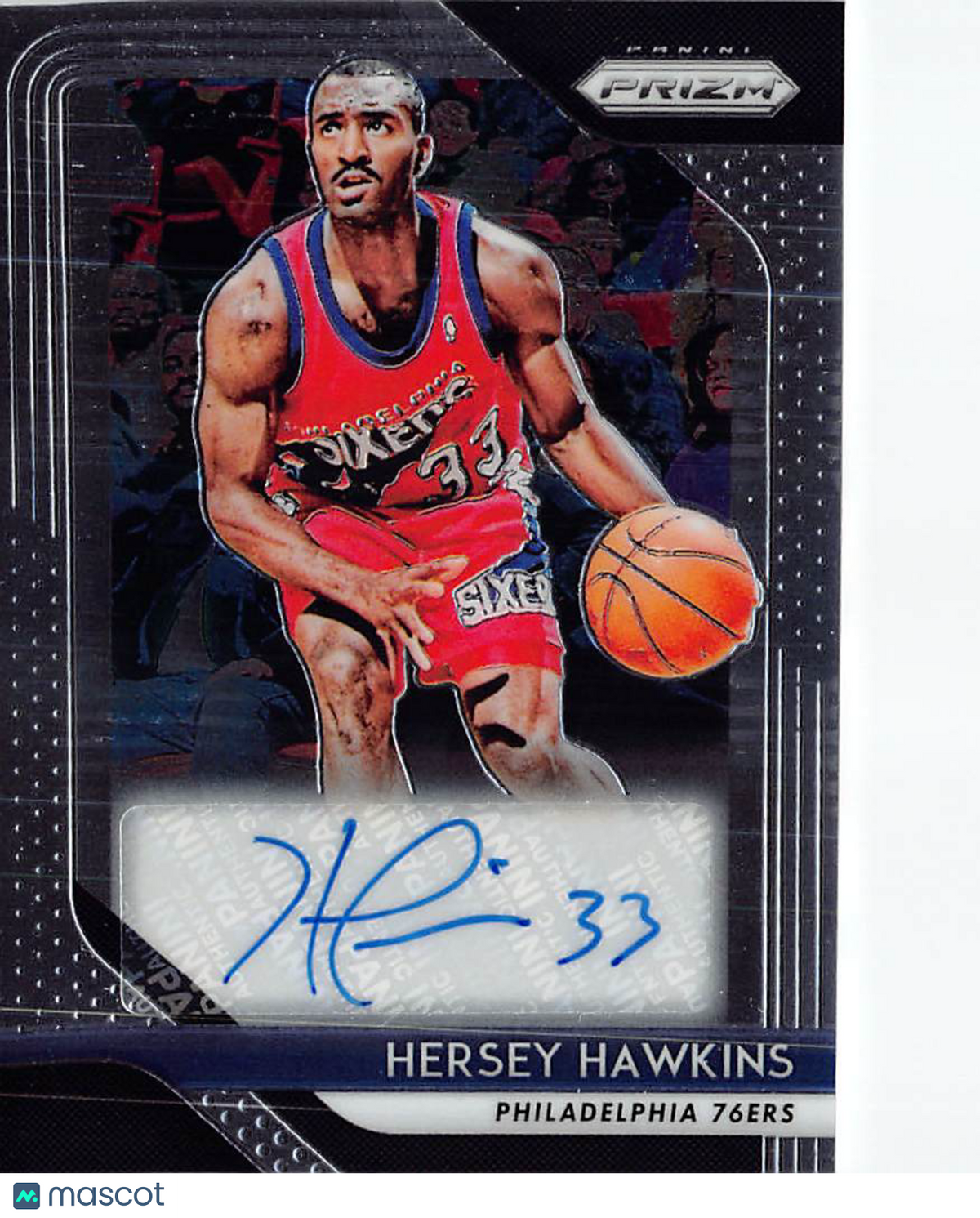2018-19 Panini Prizm Hersey Hawkins Autograph #S-HHK Philadelphia 76ers
