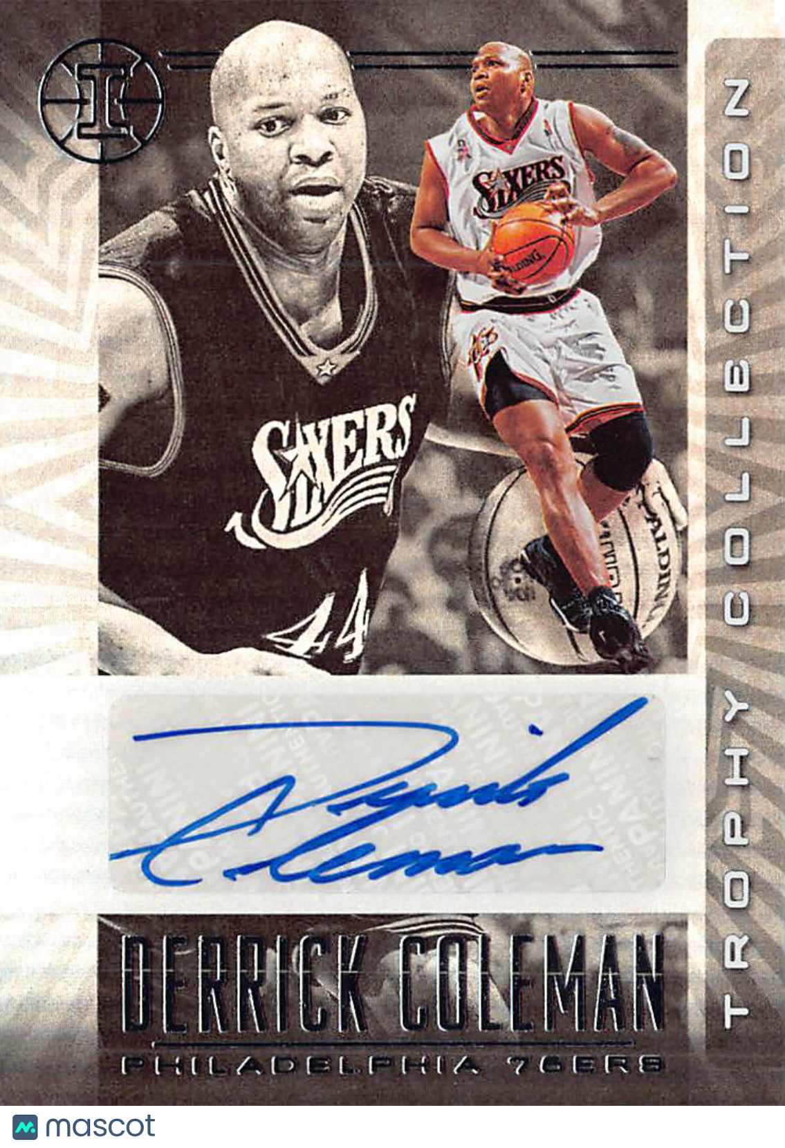 2020-21 Panini Illusions Trophy Collection Derrick Coleman Auto #TC-DCM 76ers