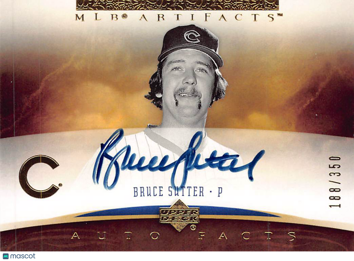 2005 Upper Deck Artifacts Auto Facts Bruce Sutter /350 #SU Chicago Cubs