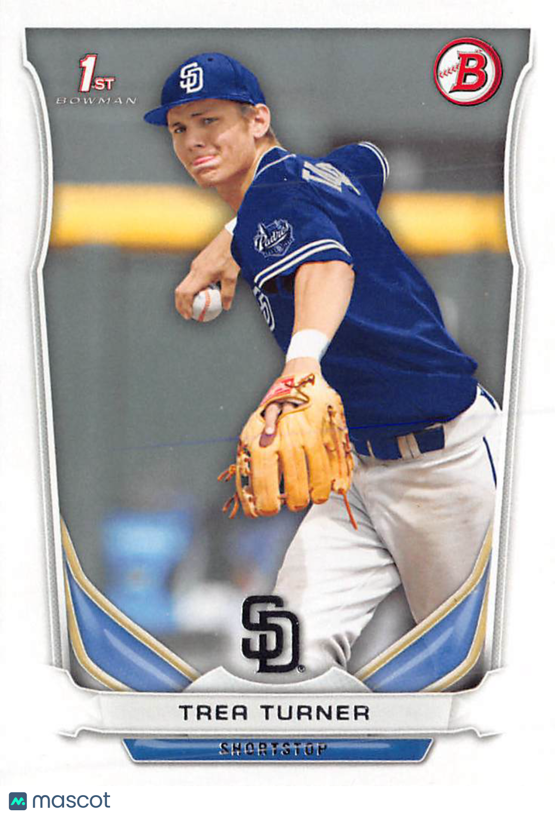 2014 Bowman Draft Picks & Prospects Trea Turner Rookie #DP10 San Diego Padres