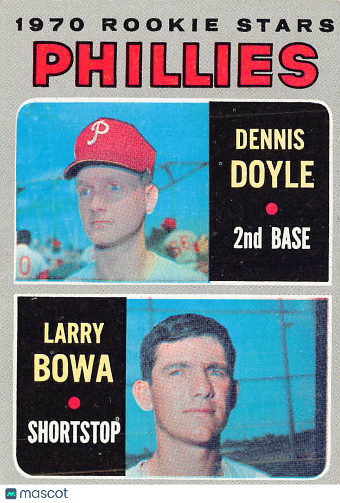 1970 Topps Larry Bowa Dennis Doyle Rookie #539 Philadelphia Phillies