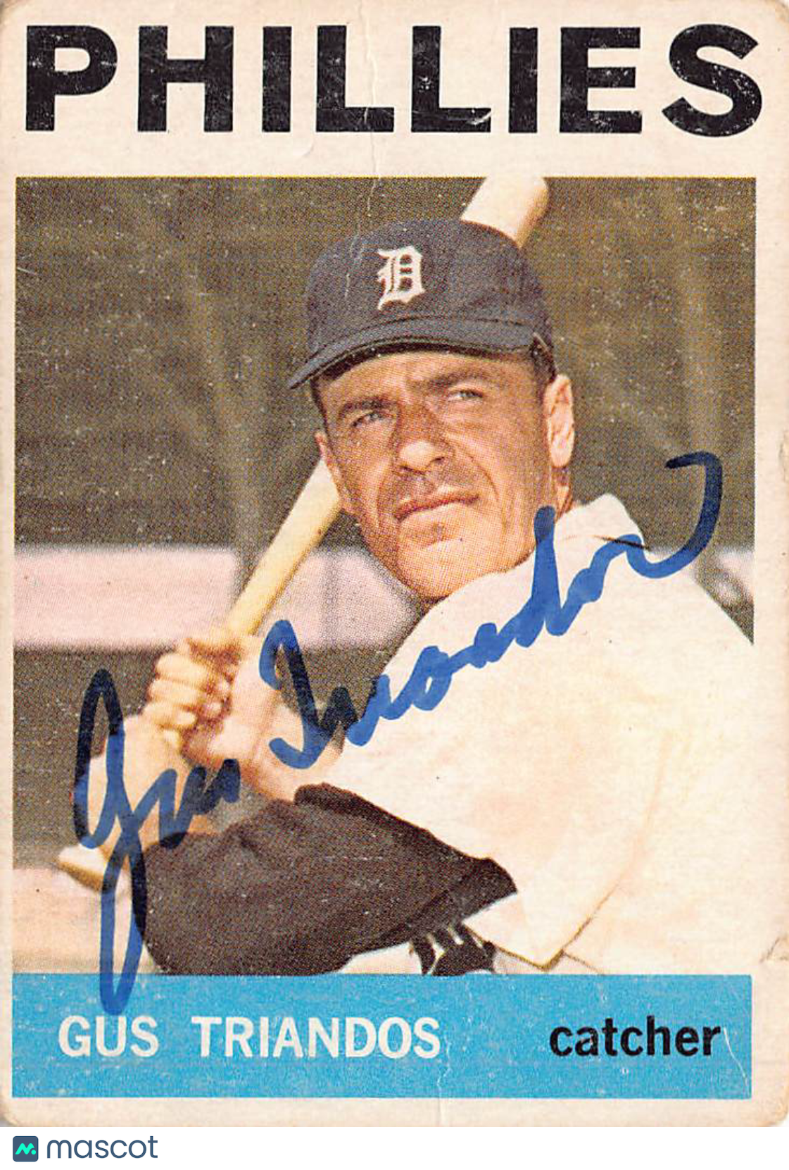 1964 Topps Gus Triandos Autograph #83 Philadelphia Phillies