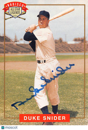 1994 Nabisco All-Star Legends Duke Snider Autograph Brooklyn Dodgers