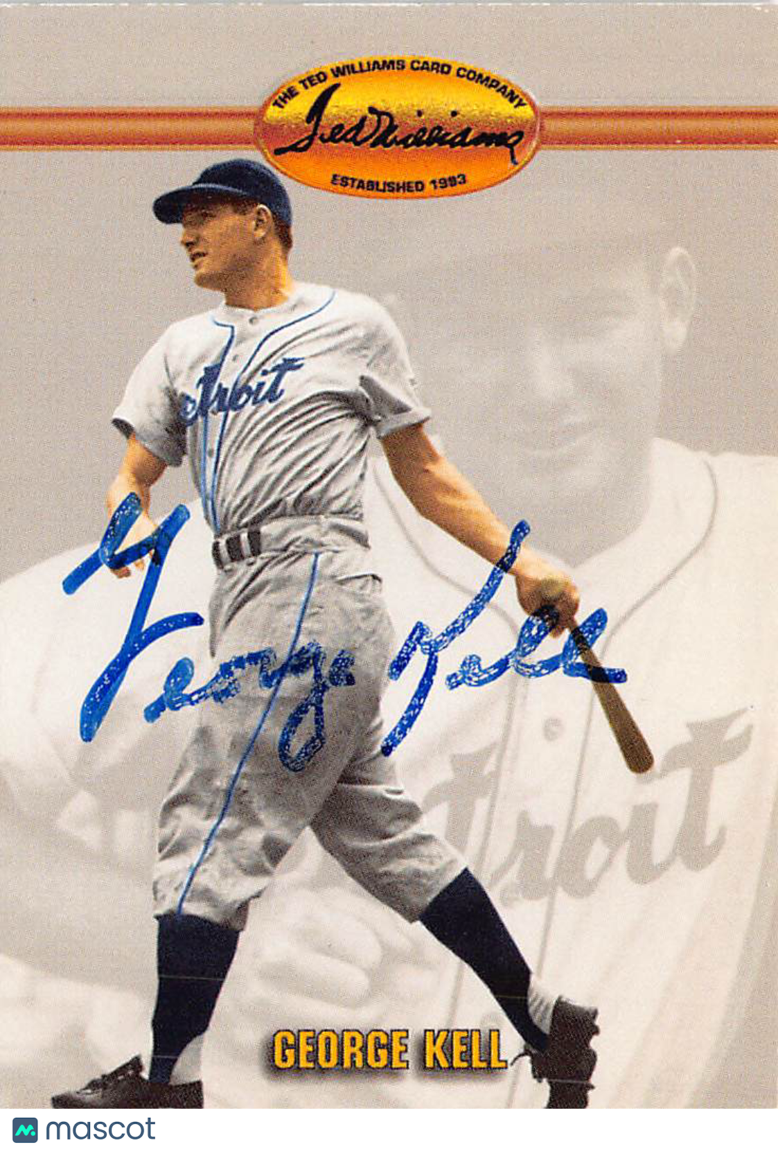 1993 The Ted Williams Card Company George Kell Autograph #39 Detroit Tigers