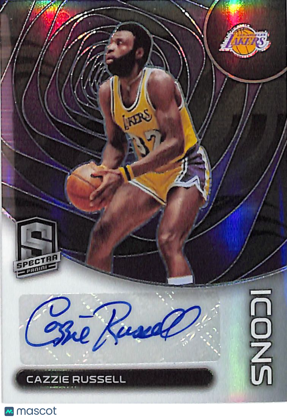 2022-23 Panini Spectra Cazzie Russell Autograph /99 #IA-ZIE Los Angeles Lakers