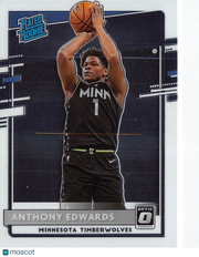 2020-21 Panini Donruss Optic Anthony Edwards Rookie #151 Minnesota Timberwolves