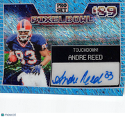 2024 Leaf Pro Set PixelBowl 89 Andre Reed Auto /25 #PXA-AR1 Buffalo Bills