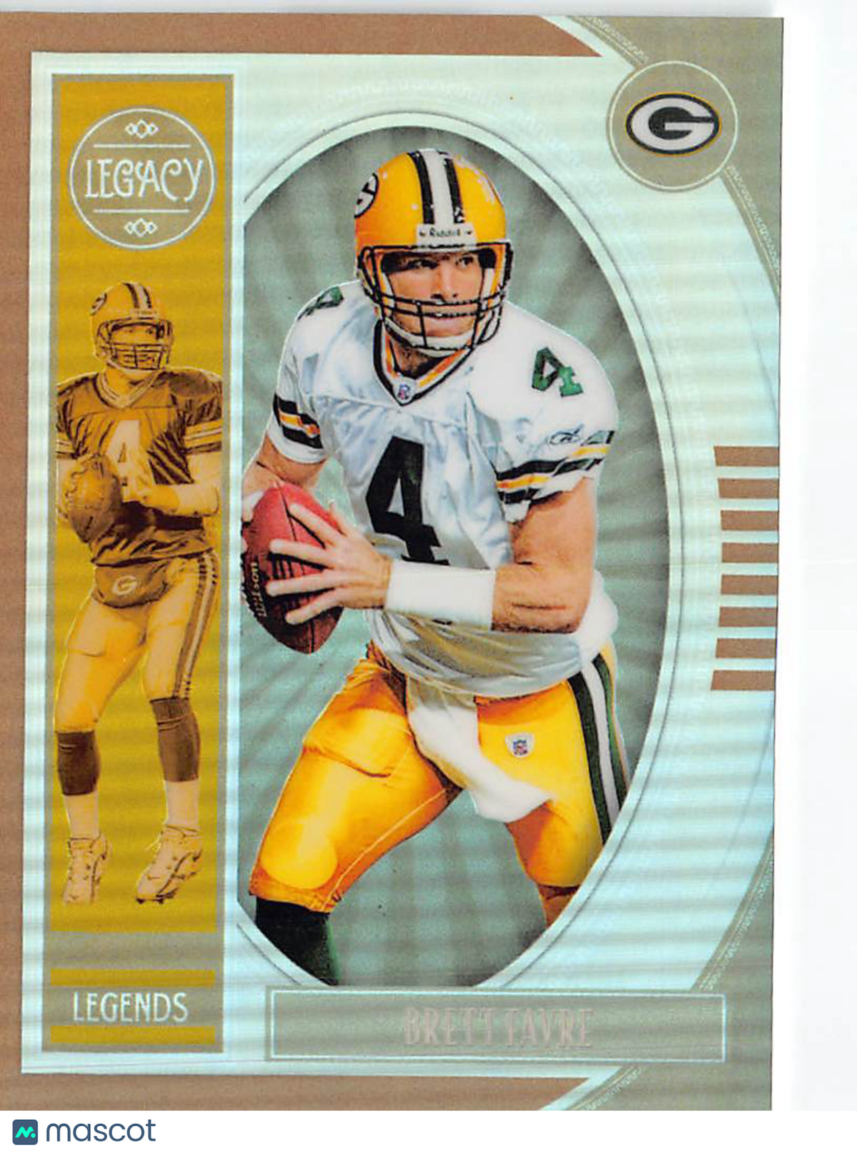 1995 Panini Legacy Football Brett Favre Bronze Prizm /35 #112 Green Bay Packers