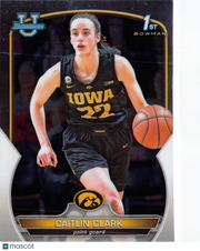 2022-23 Bowman University Caitlin Clark Rookie #50 Iowa Hawkeyes