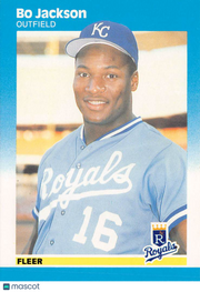 1987 Fleer Bo Jackson Rookie #369 Kansas City Royals