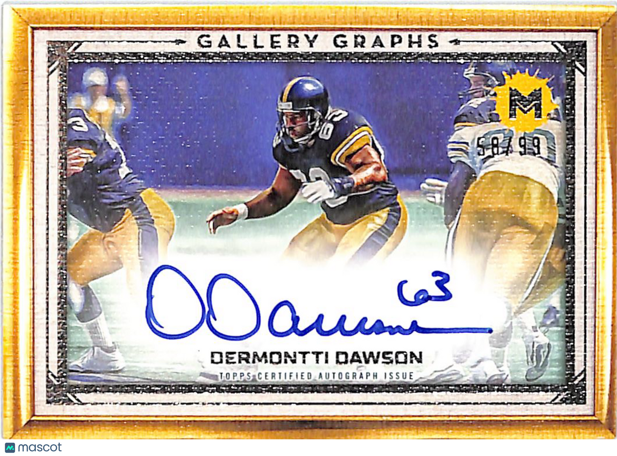 2024 Topps Motif Gallery Graphs Dermontti Dawson Auto /99 #GG-DD Steelers