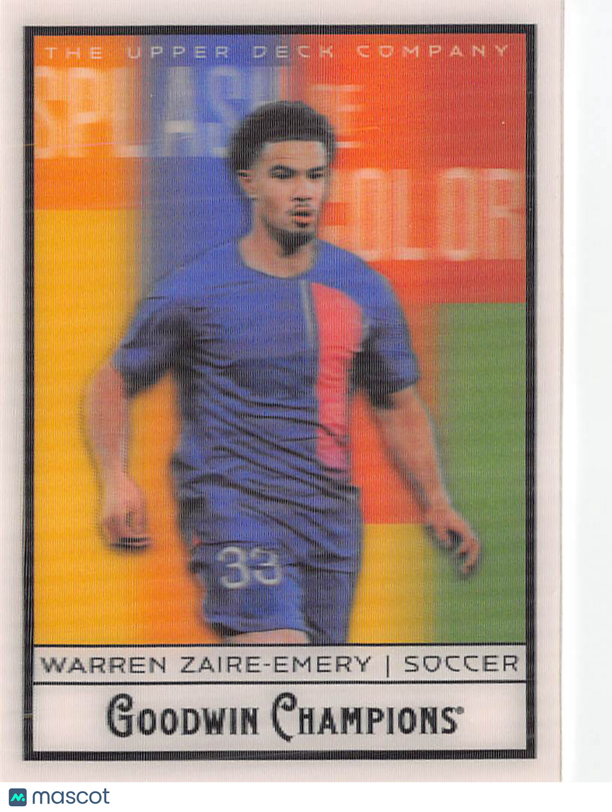 2025 Upper Deck Goodwin Champions Splash of Color Warren Zaire-Emery #SCL-WZ