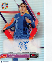 2024 Topps Finest Road to EURO Ísak Bergmann Jóhannesson Auto #BCA-IJ Iceland