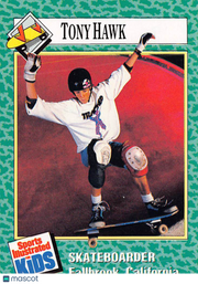 1990 Sports Illustrated For Kids Tony Hawk Rookie #152