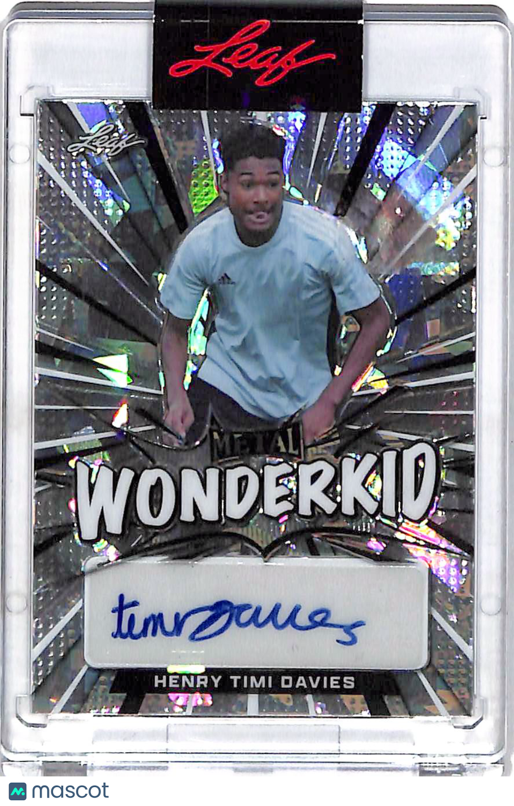 2022 Leaf Metal Wonderkid Henry Timi Davies Autograph /35 #WK-HTD
