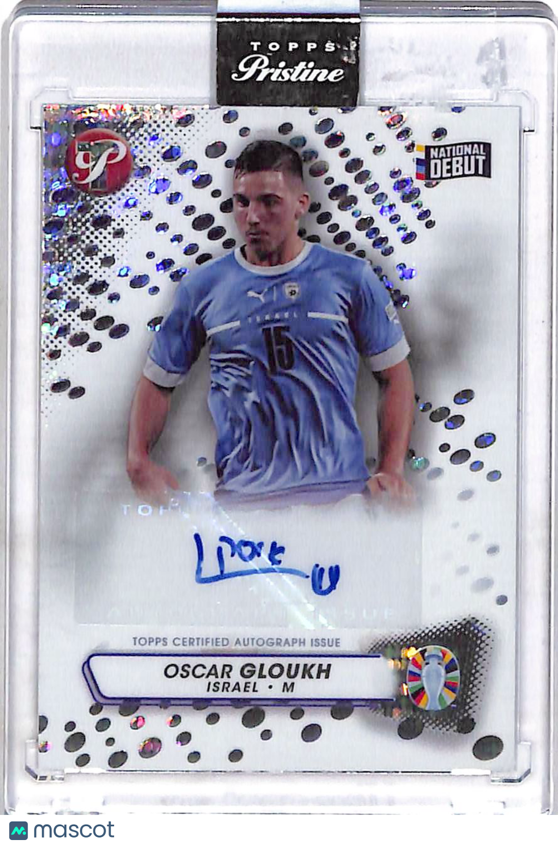 2023 Topps Pristine Road to UEFA EURO Oscar Gloukh Autograph /99 #PA-OG Israel