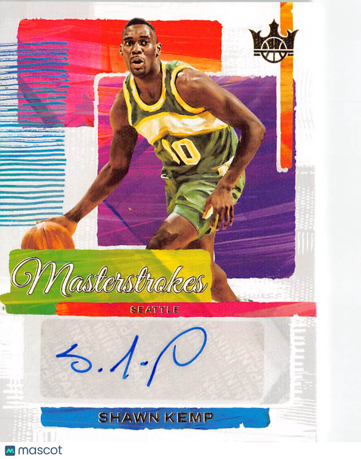 2025-26 Panini Court Kings Shawn Kemp Autograph /99 #MS-KEM Seattle SuperSonics