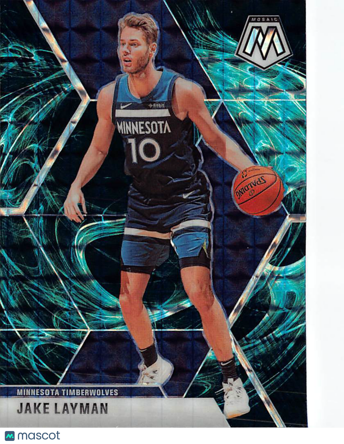 2019-20 Panini Mosaic Jake Layman Genesis #123 Minnesota Timberwolves