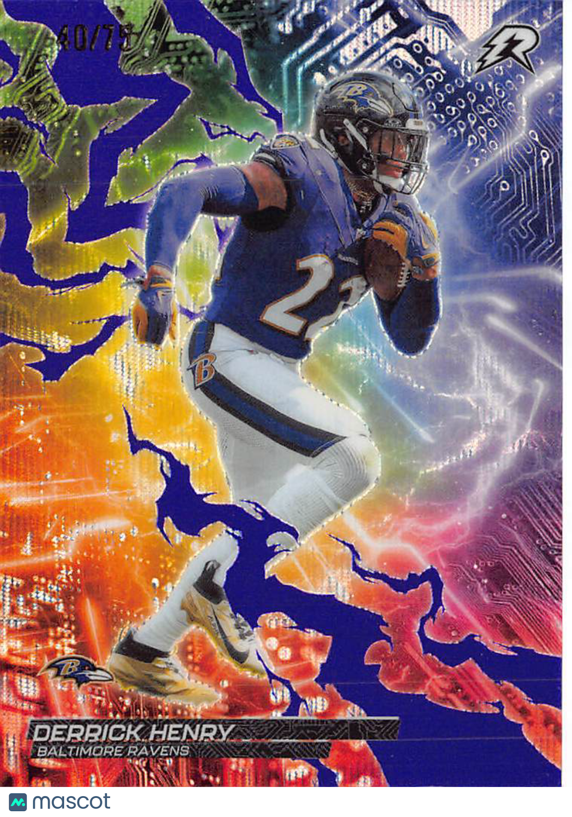 2026 Topps Resurgence Derrick Henry Purple /75 #CB-4 Baltimore Ravens